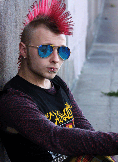 Punk Kid FD Funny From Daughter Card Funny See Dad, it could've been worse! | Happy Father's Day greeting card funny punk rock mohawk piercings  See Dad, it could've been worse!